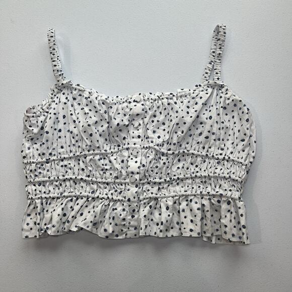 J.Crew Cinched-waist cotton‎ poplin tank top Size Small - Picture 1 of 4